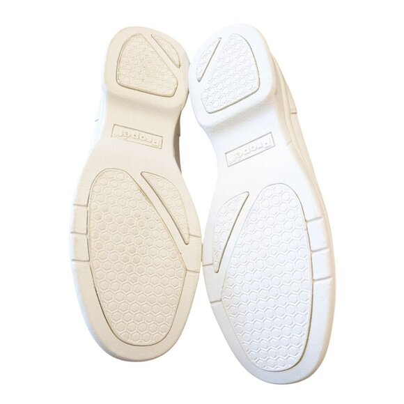 Propet Ortho WPRX13 Womens 10 Nursing Temple Shoe Loafers Slip On White Leather - Picture 7 of 7